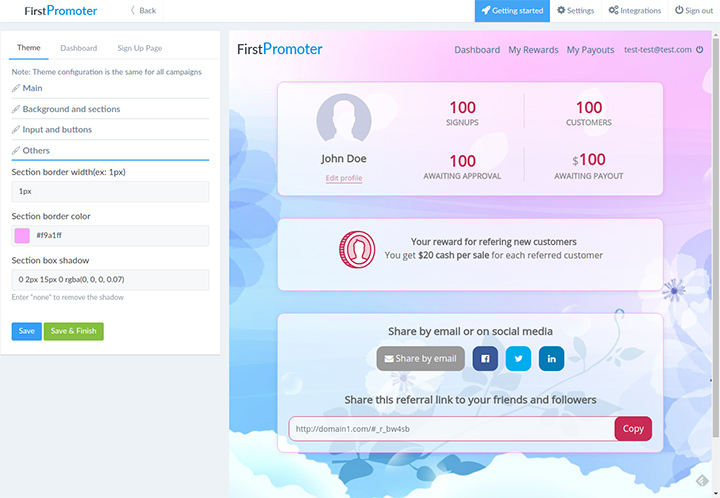 FirstPromoter screenshot 1