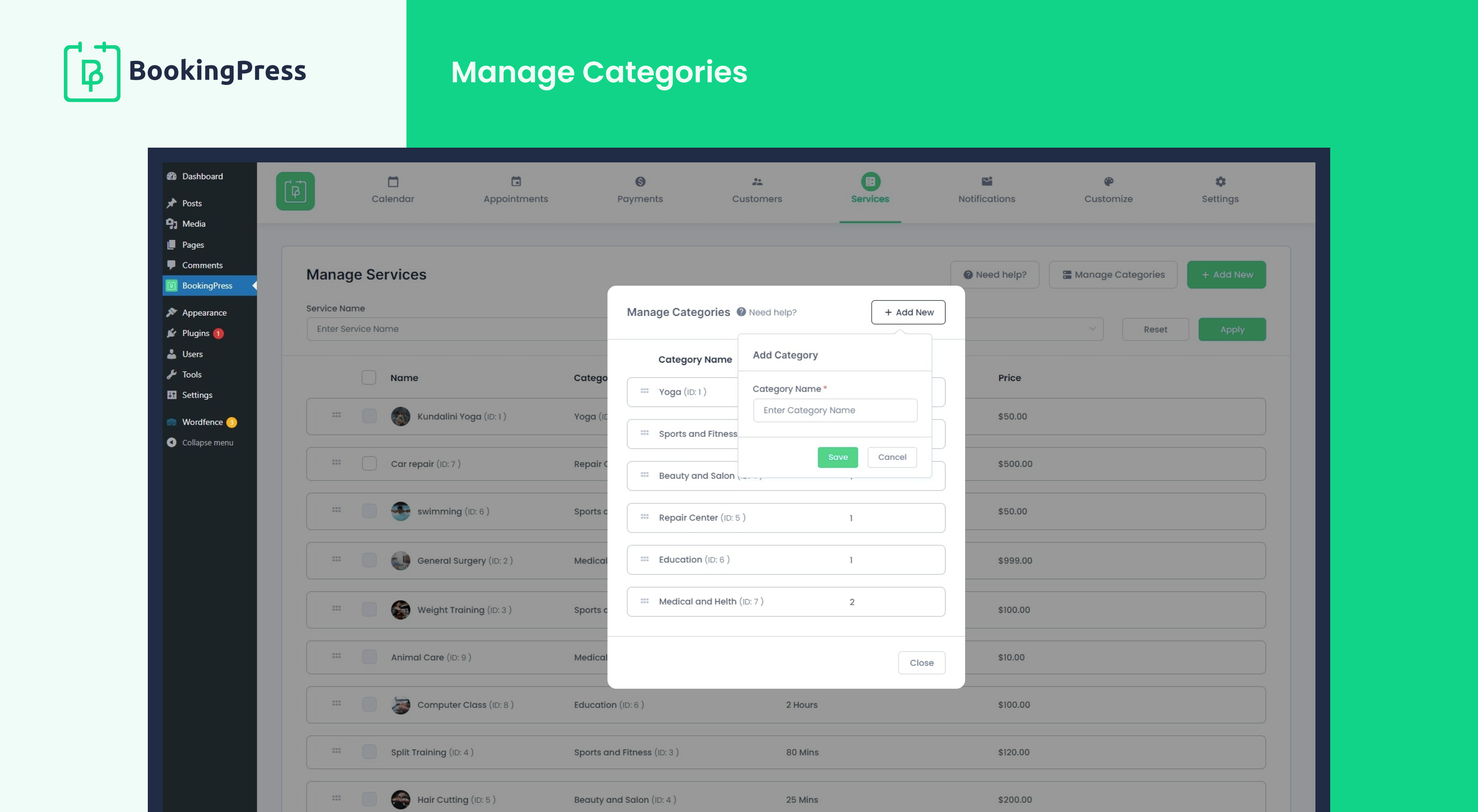 Booking Press Plugin screenshot 2